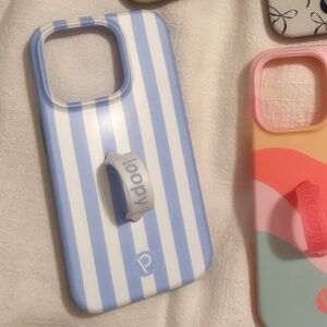 Blue Stripes iPhone 15 Pro Loopy Case